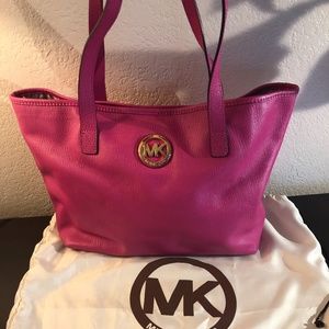 Hot Pink Michael Kors tote